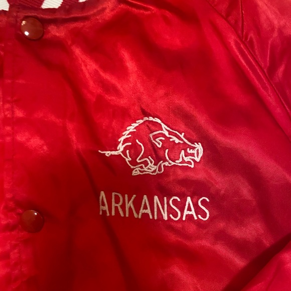 Vintage baseball red bomber jacket - Picture 2 of 4